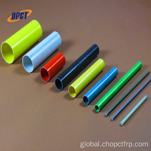 China fiber glass tubes/bar,hollow frp/grp fiberglass rod Manufactory